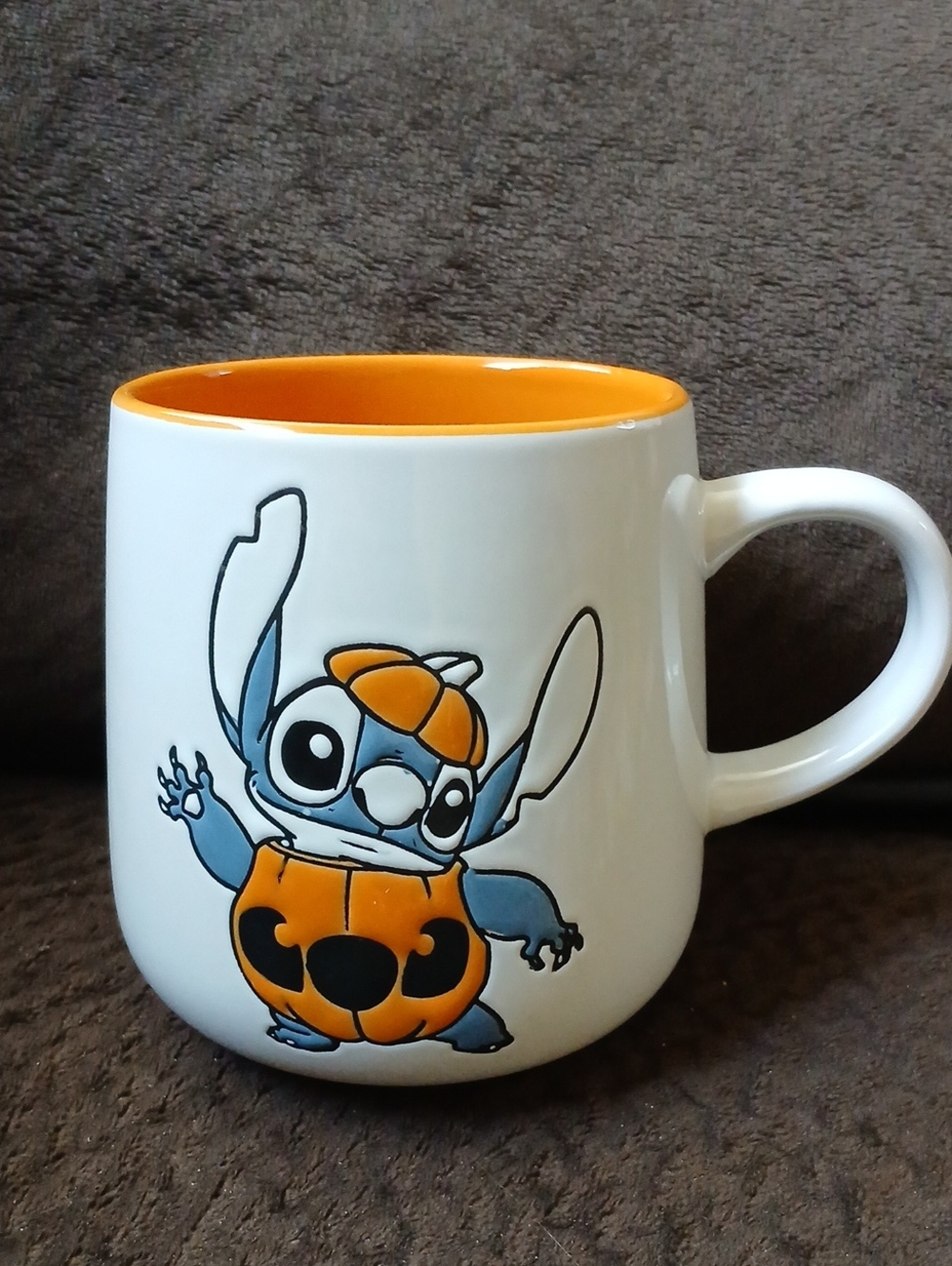 Disney Stitch Pumpkin Halloween Mug